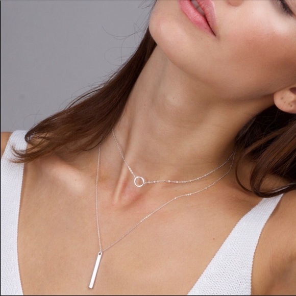 Jewelry - Silver Double Layer Necklace